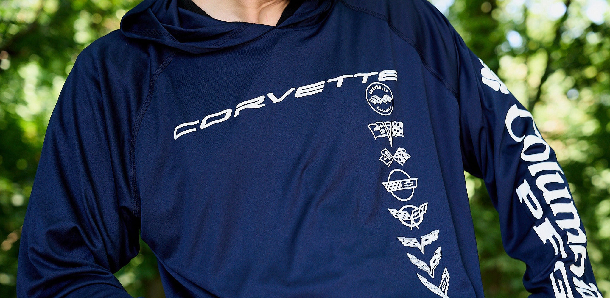C7 Corvette American Legacy Hooded Sweatshirt : Black FREE Shipping
