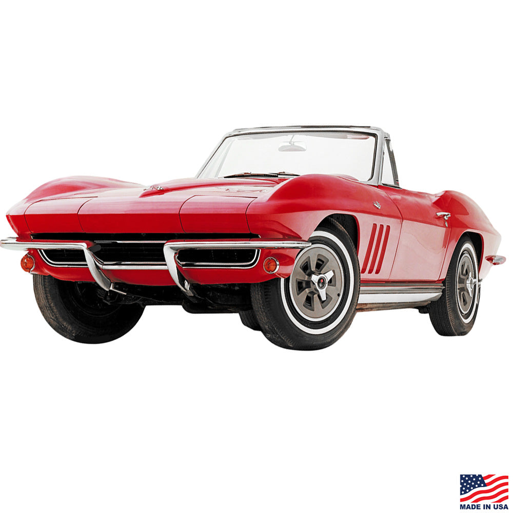 1965 Red Corvette Metal Sign