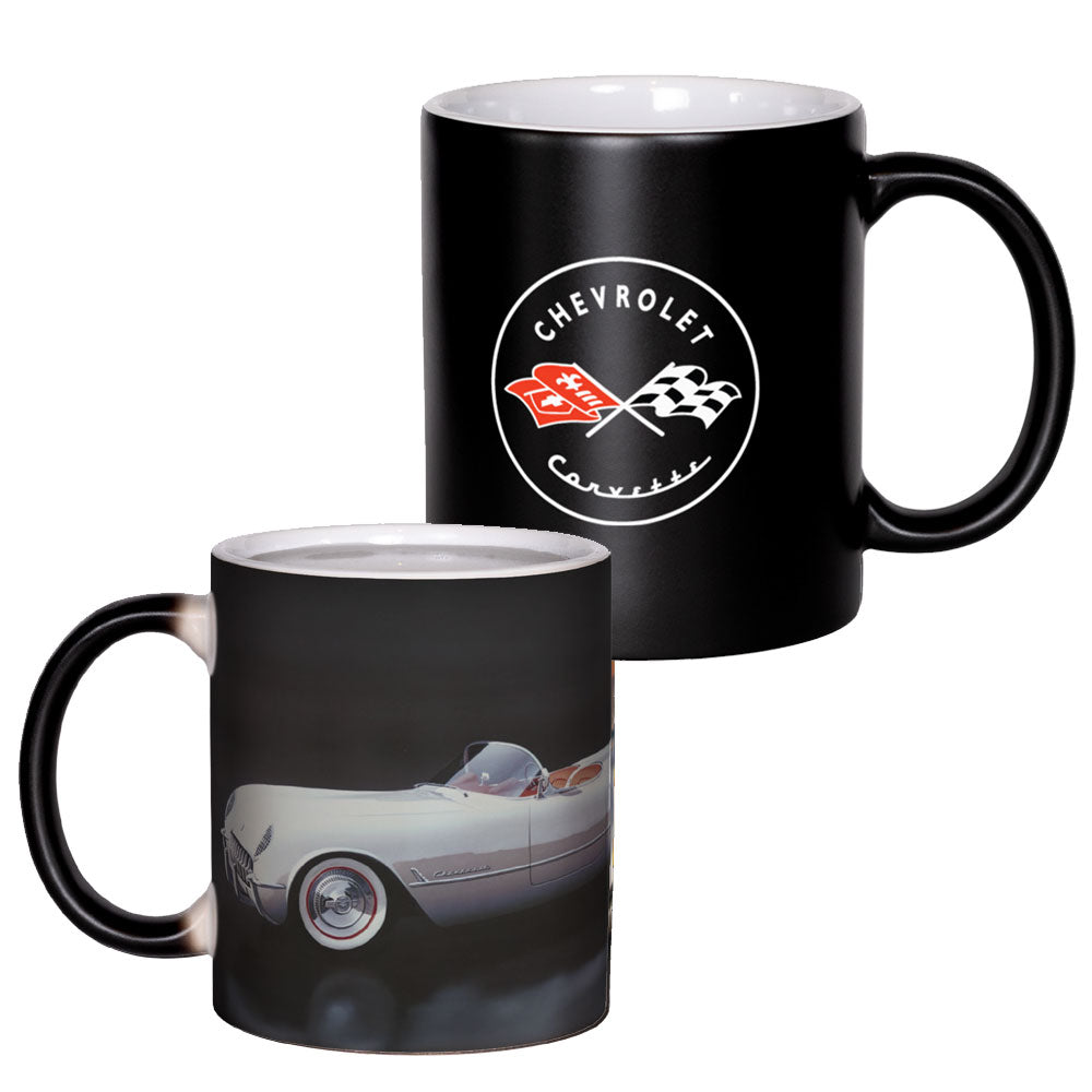 Image of the 1st Generation Corvette Color Changing Boxed Mug shown on a white background