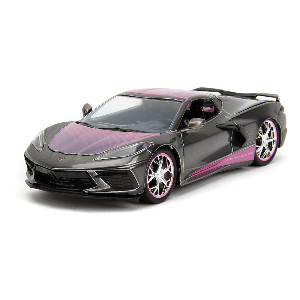 2020 Corvette Stingray Fade Pink Slips 1 24 Scale Diecast Model