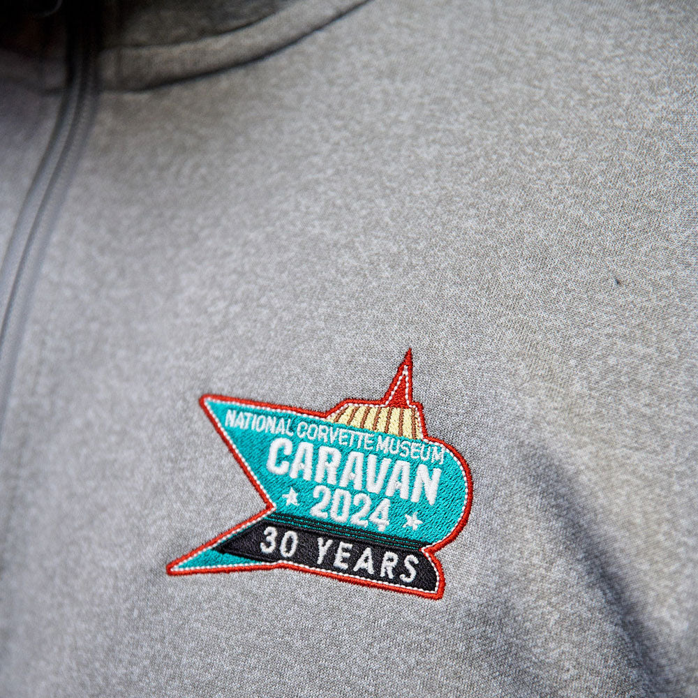 person wearing 2024 NCM Caravan Lift Quarter-Zip