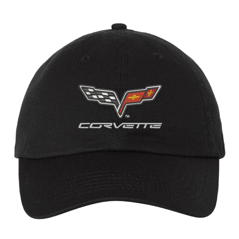 6th Generation Corvette Emblem Ladies' Black Cap