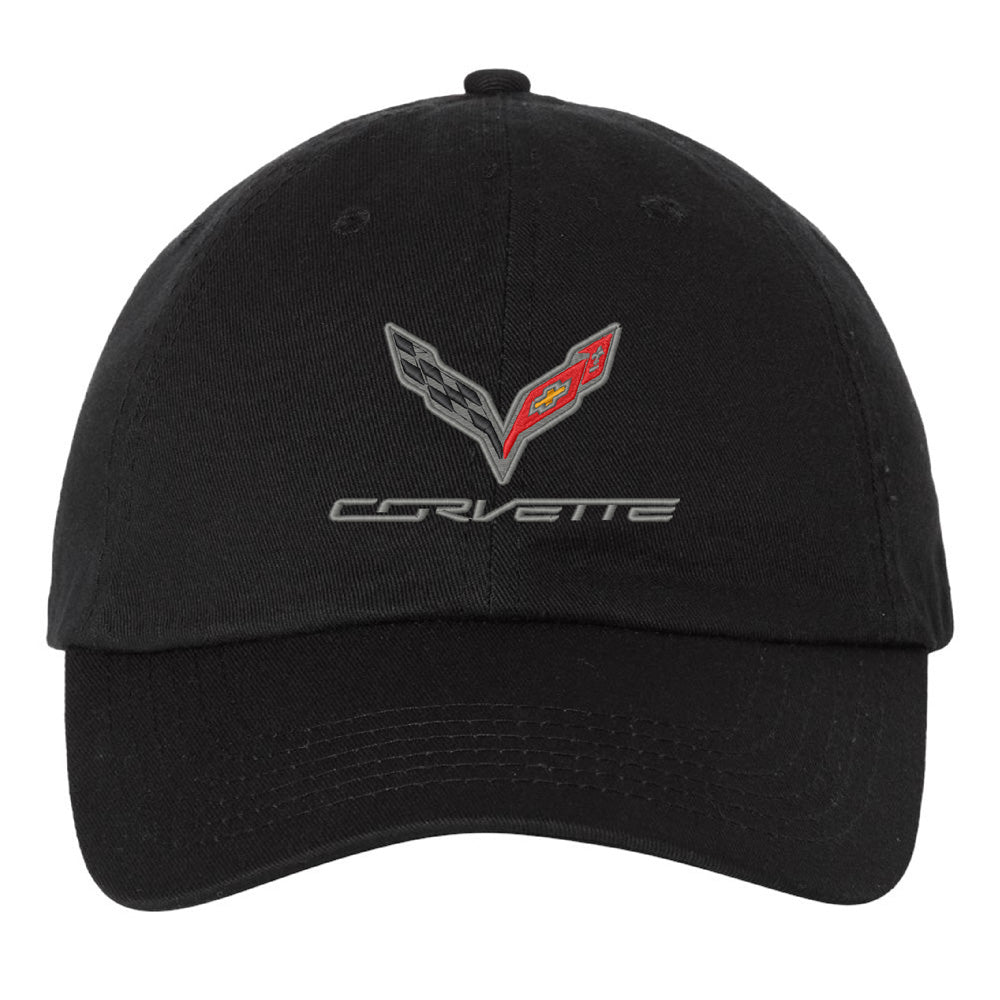 7th Generation Corvette Emblem Ladies Black Cap
