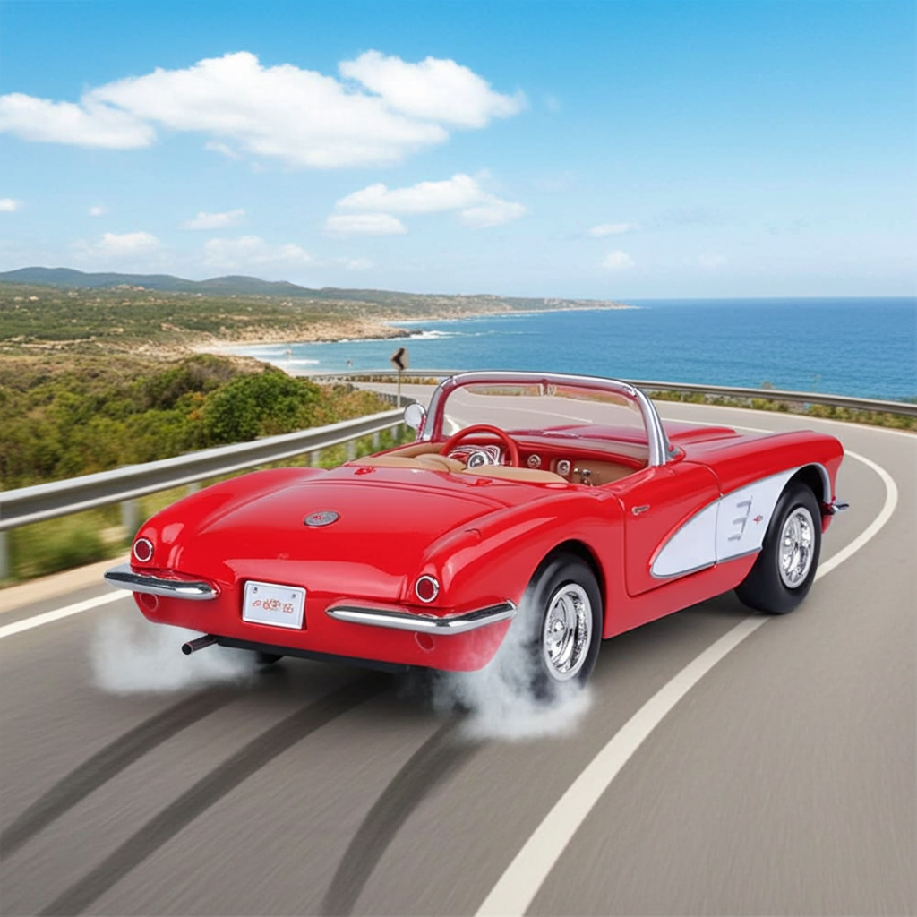 1959 Corvette 1:24 Red Diecast Model