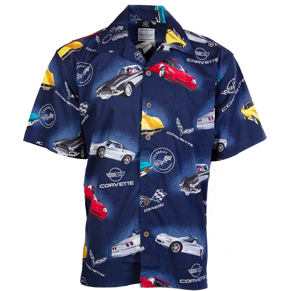 C1-C7 Corvette Retro Vibes Camp Shirt
