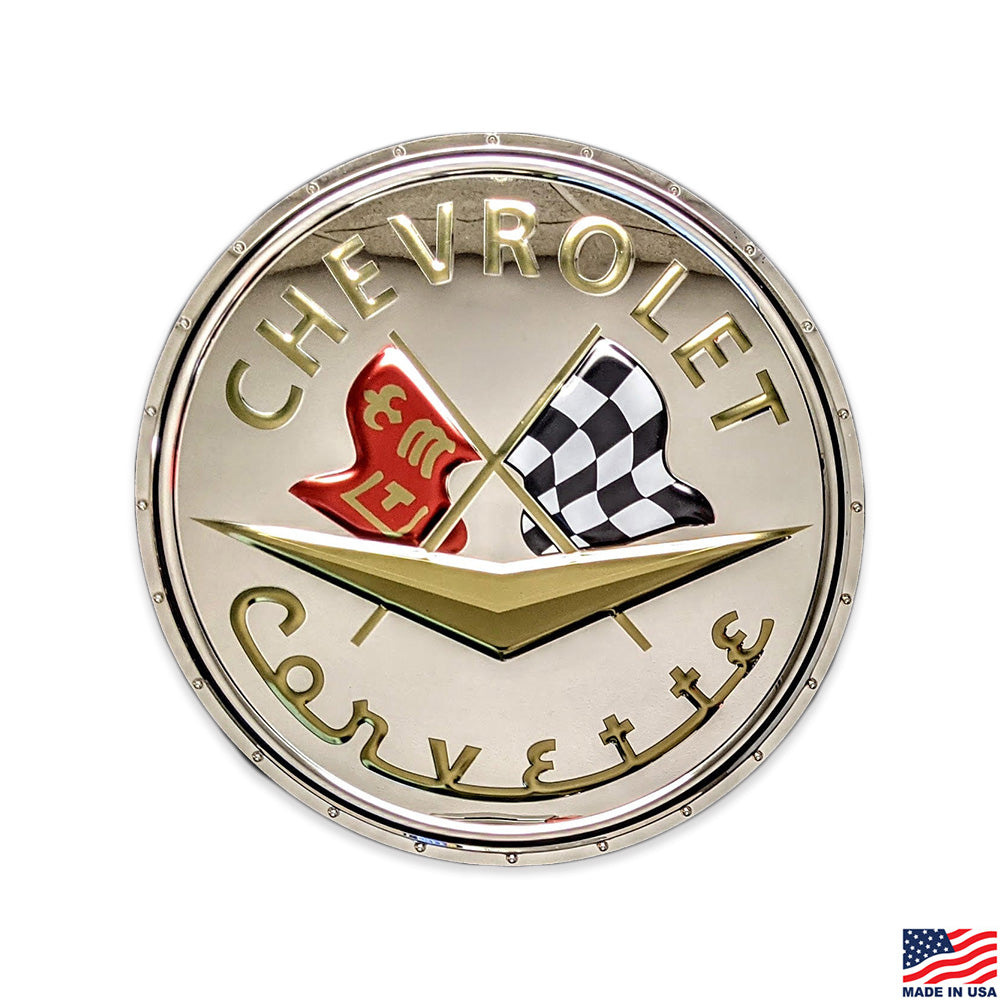 C1 Corvette Emblem Stainless Steel Sign