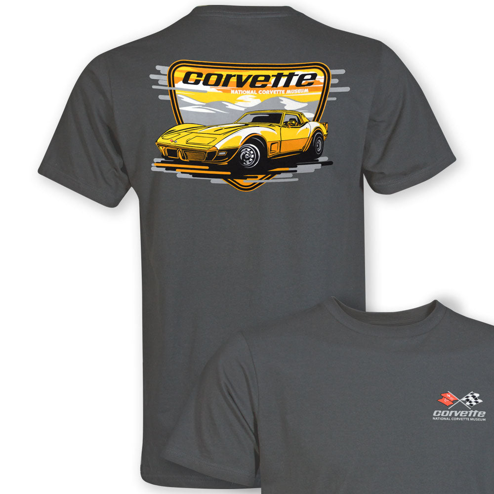 C3 Corvette Retro Charcoal T-shirt