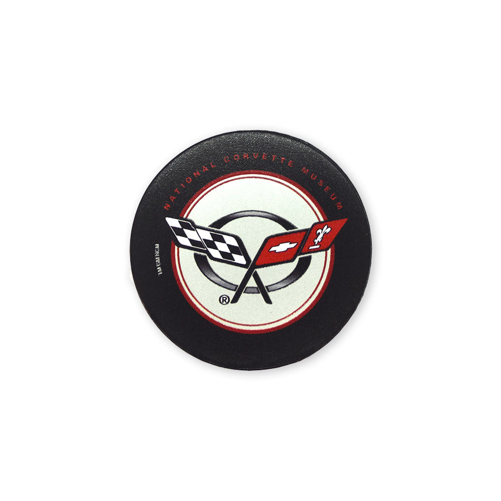 C5 Corvette Emblem NCM Leather Magnet