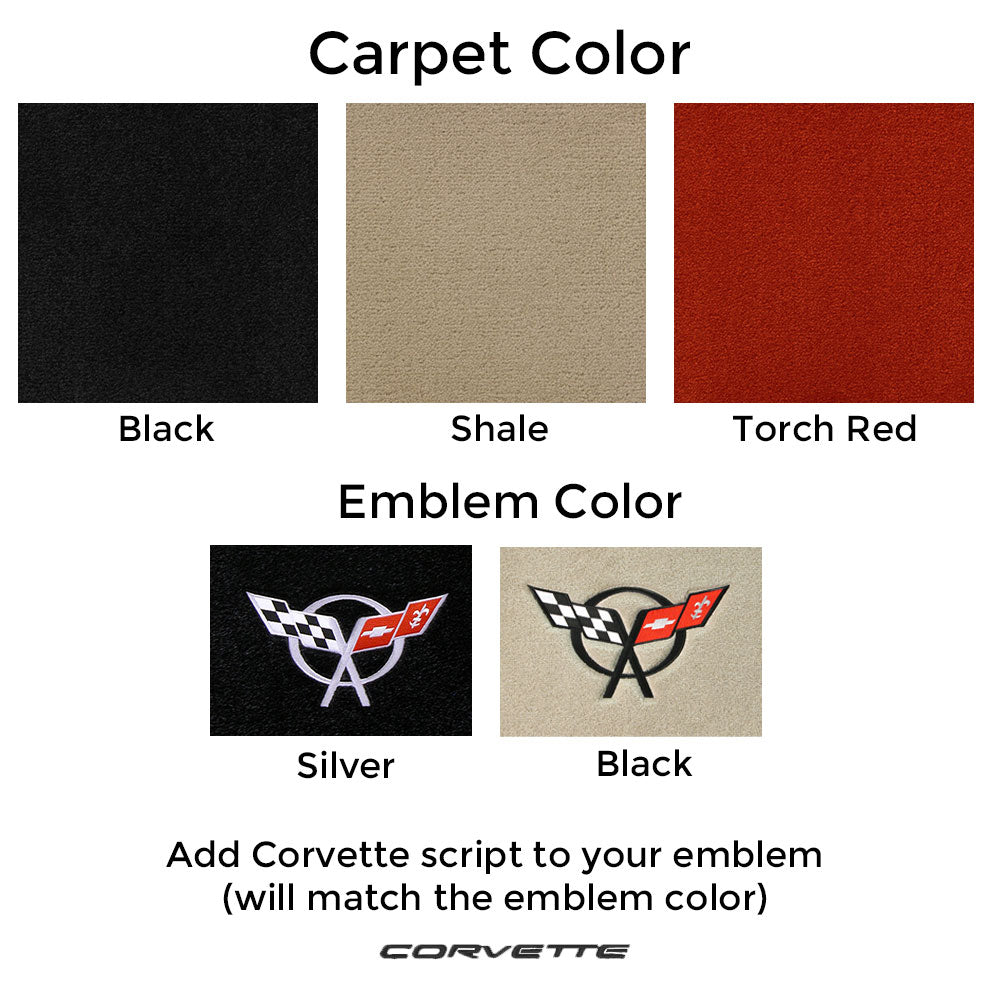 C5 Corvette Floor Mats Ordering Options