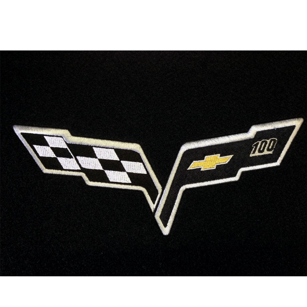 C6 Centennial Edition Three Piece Trunk Lid Cover Emblem Close Up