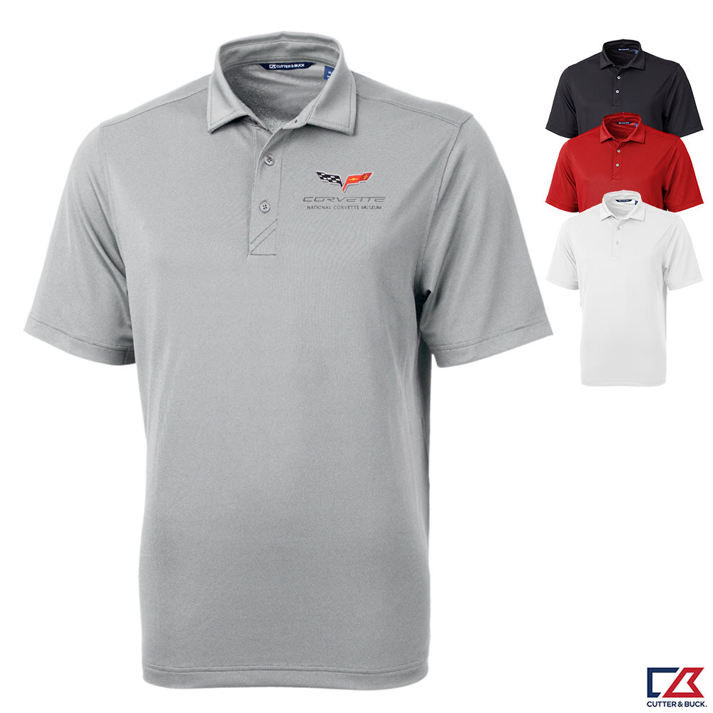 C6 Corvette Mens Custom Virtue Polo shown in four color options