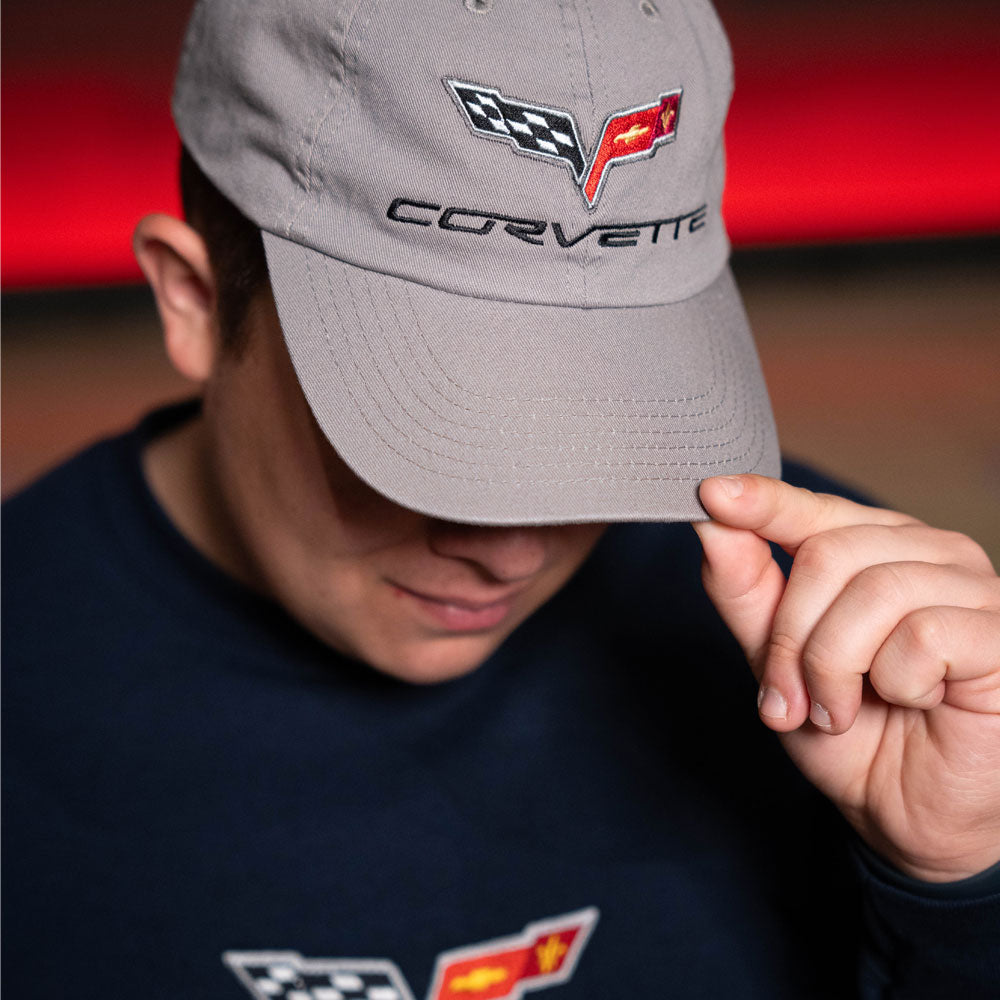 Man wearing the C6 Corvette Twill Cap