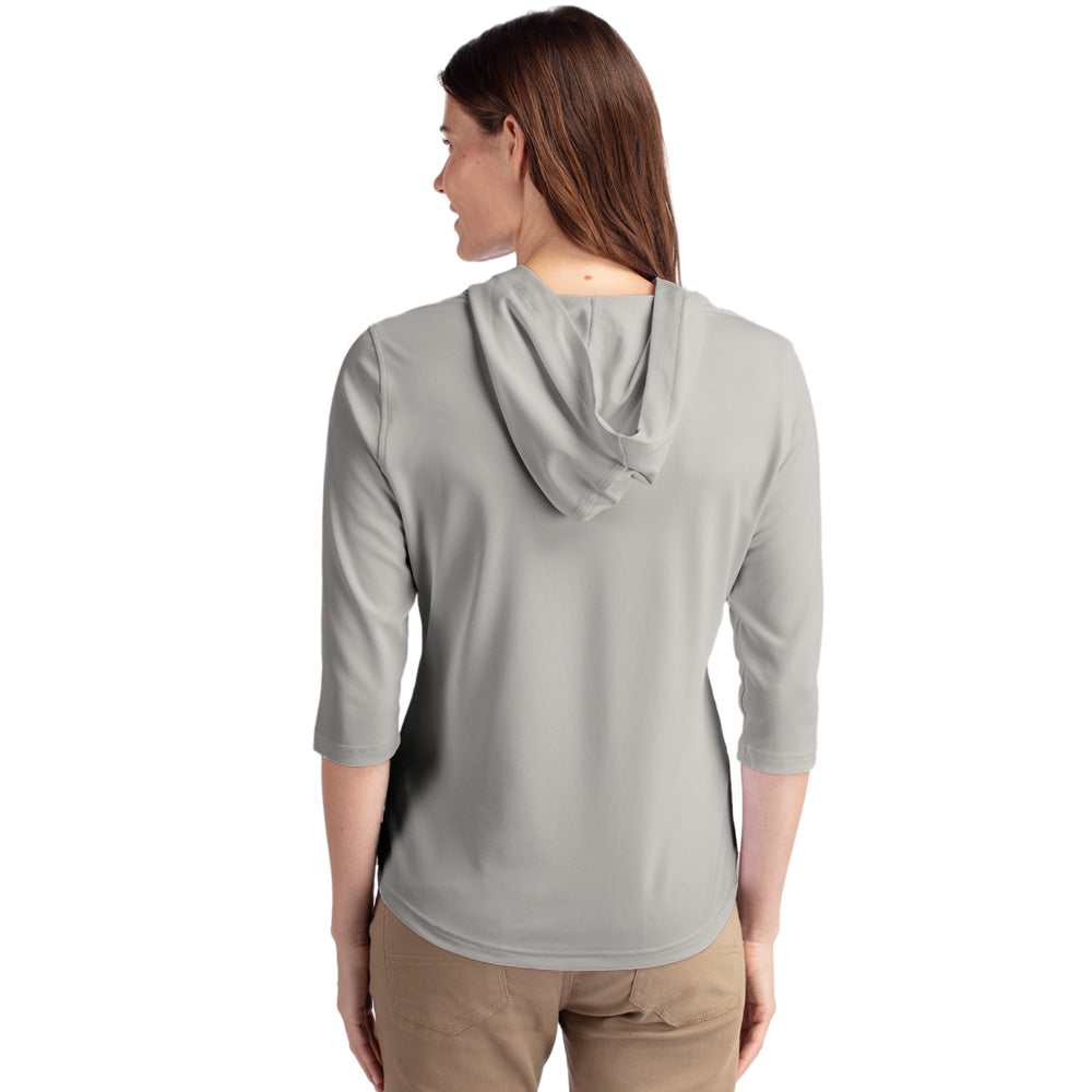 C7 Corvette Custom Virtue Ladies Gray Quarter Zip Back View