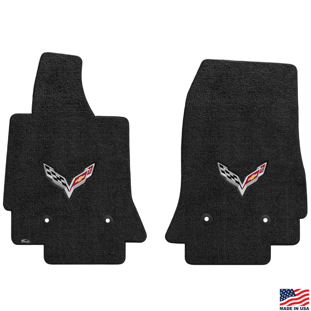 C7 Corvette Emblem Floor Mats