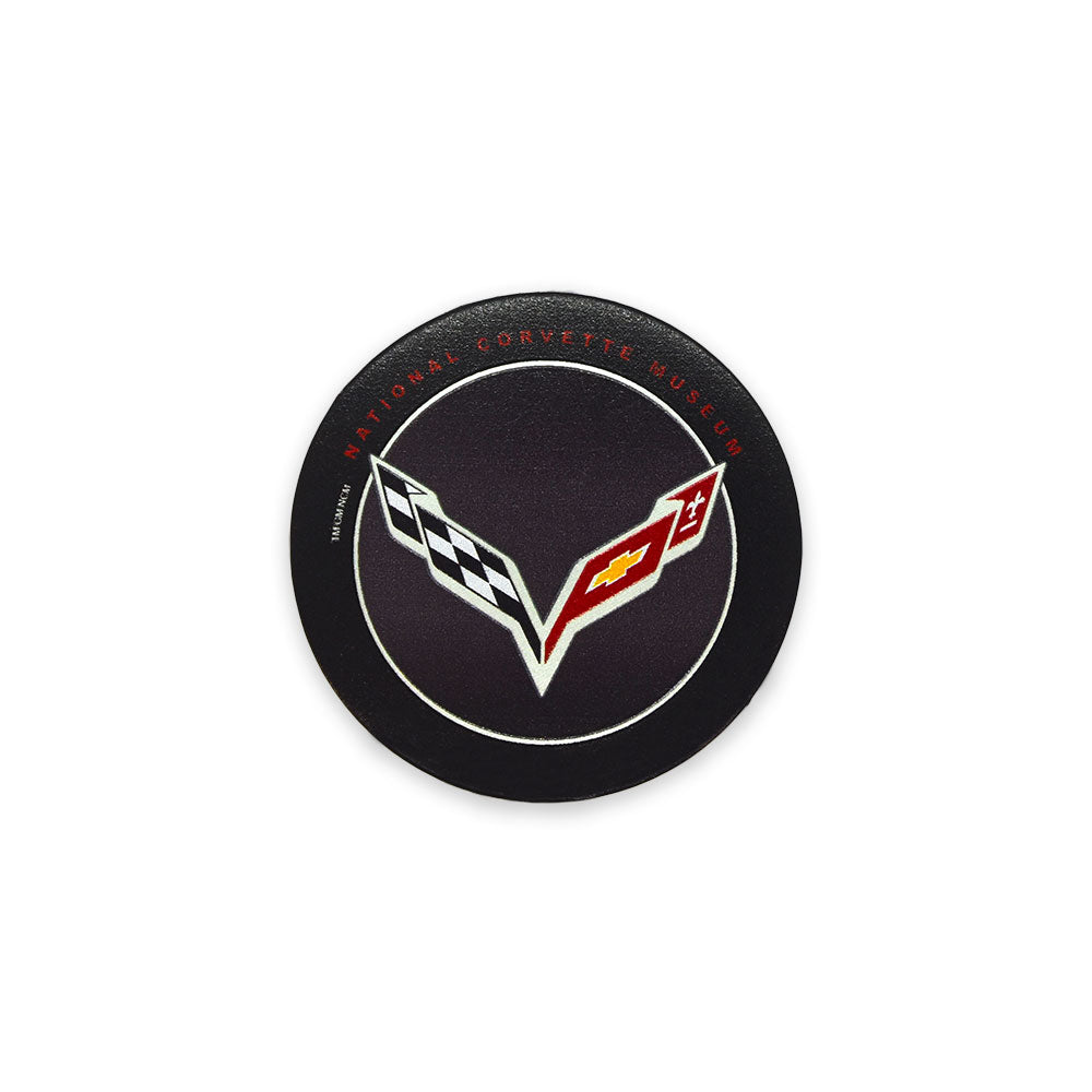 C7 Corvette Emblem NCM Leather Magnet