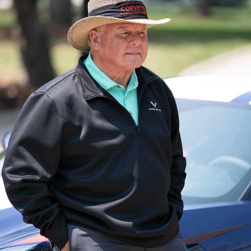 Man wearing the C7 Corvette Lift Quarter-Zip