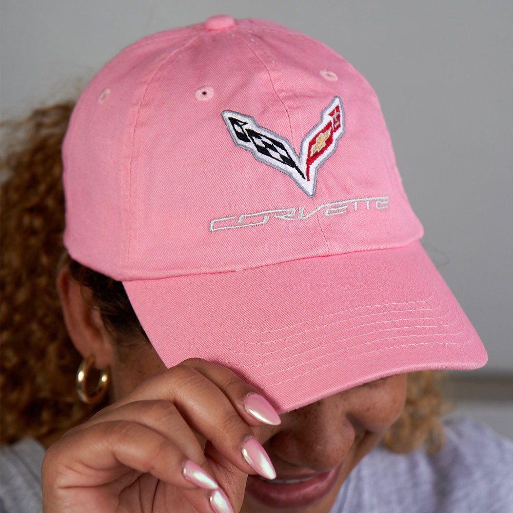 person wearing C7 Corvette Twill Cap