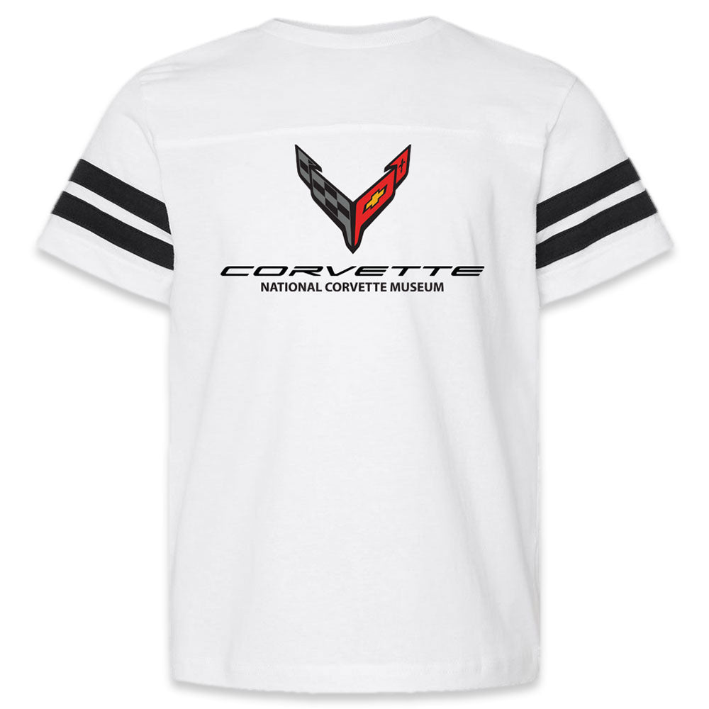 C8 Corvette Childrens Football Jersey Top
