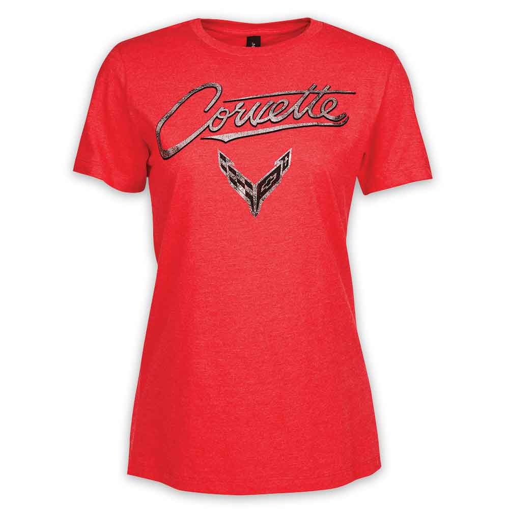 C8 Corvette Foil Ladies Top