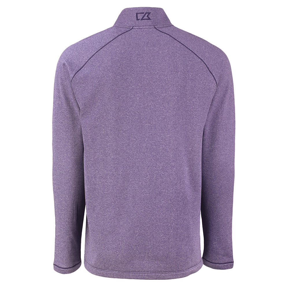 C8 Corvette Mens Heather Purple Half-Zip Pullover Back View