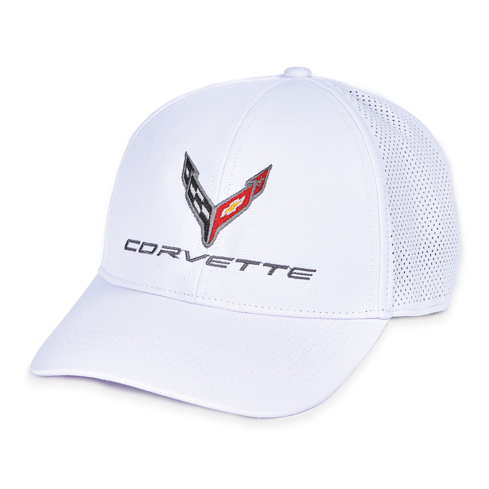 C8 Corvette Perforated Performance White Cap