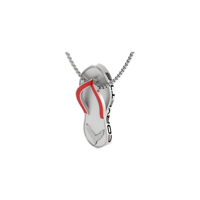 C8 Corvette Red Flip Flop Pendant