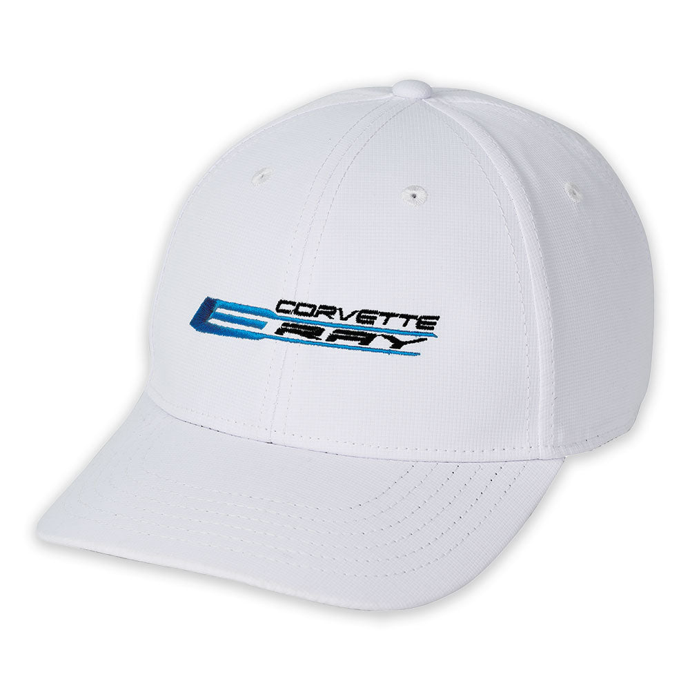 C8 E-Ray Corvette White Performance Cap