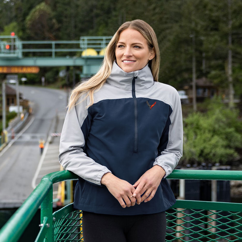 Woman wearing the C8 Ladies Charter Anorak Jacket