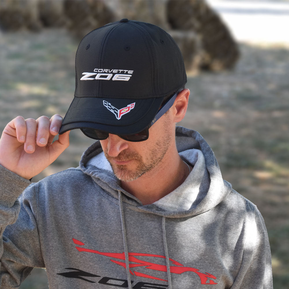 C8 Z06 Corvette Emblem Carbon Fiber Black Cap