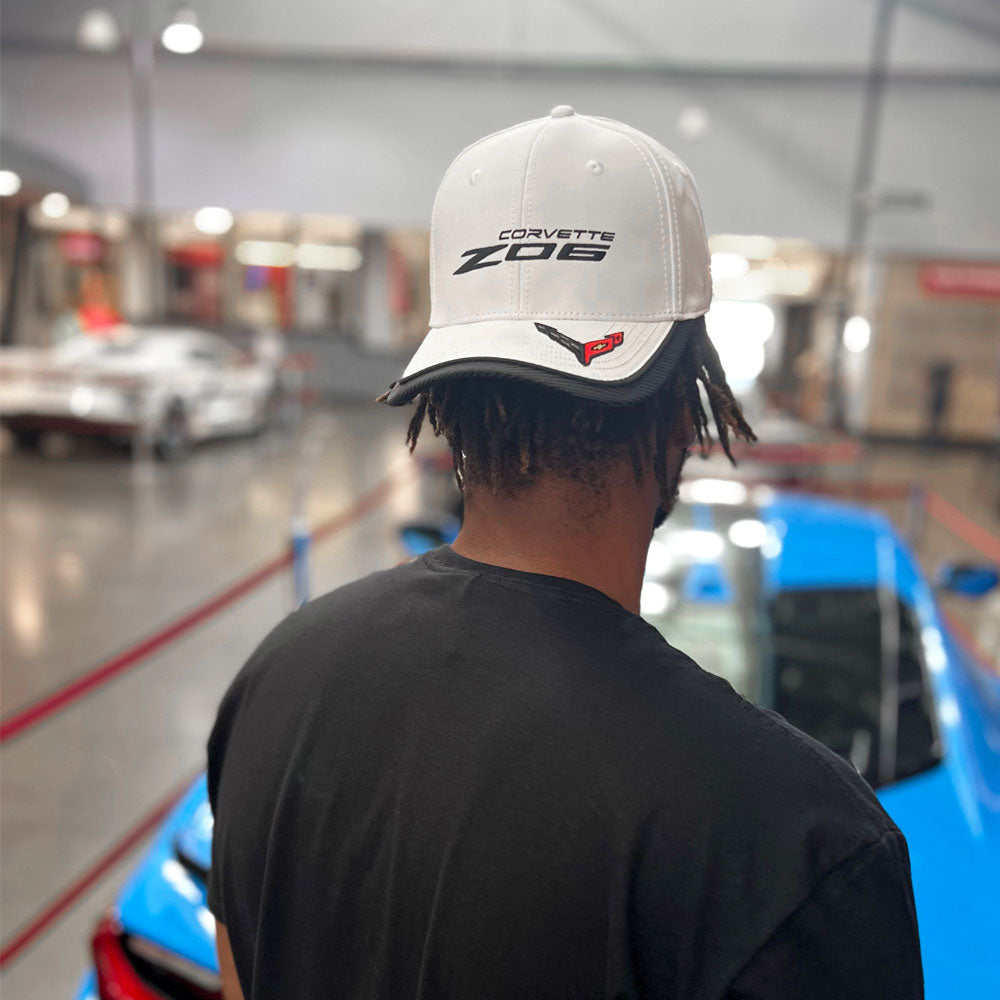 Man wearing the C8 Z06 Corvette Two Tone Cap