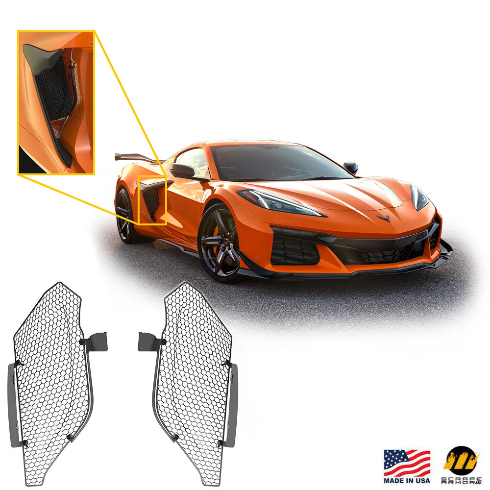 C8 Z06 and E-Ray Corvette Scrape Armor Side Intake GuardsC8 Z06 and E-Ray Corvette Scrape Armor Side Intake Guards