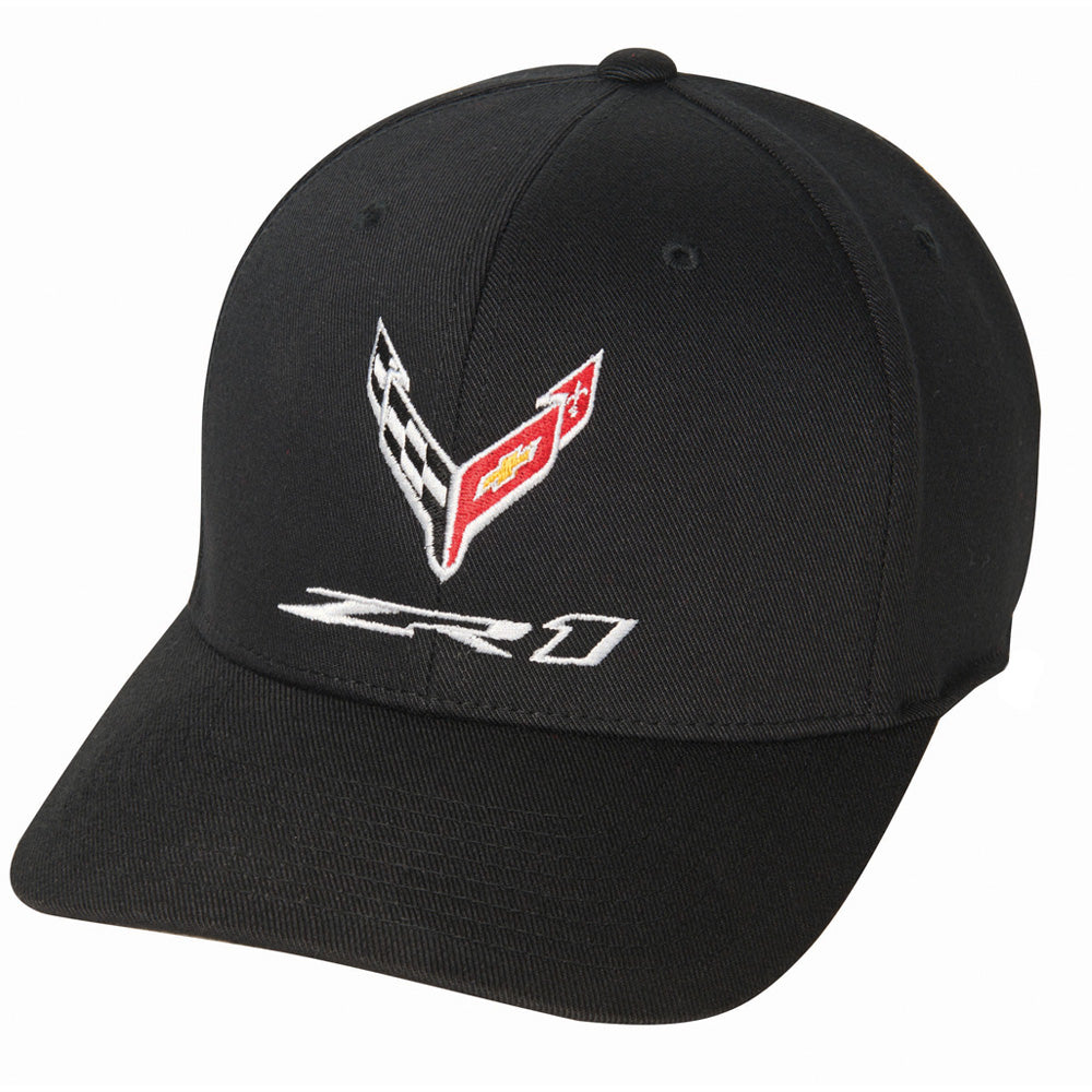 C8 ZR1 Corvette Emblem Black Cap