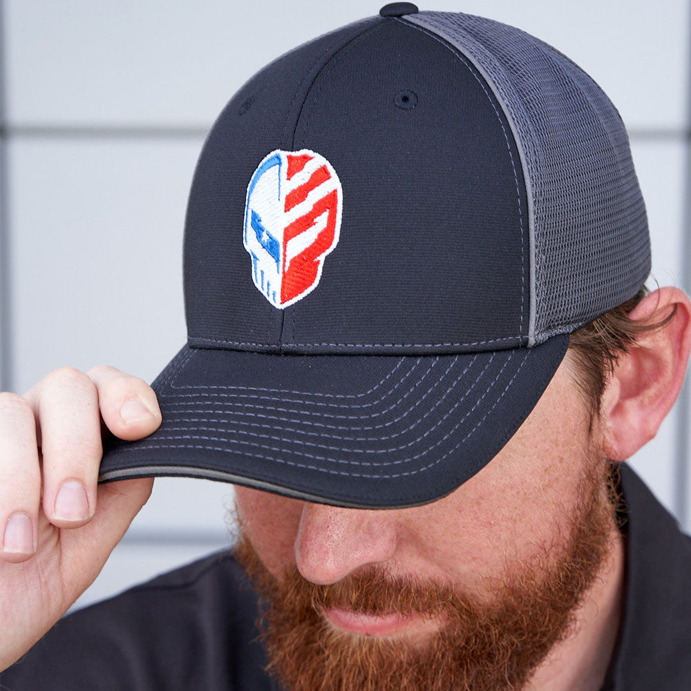 person wearing C8R American Made Jake Fitted Cap