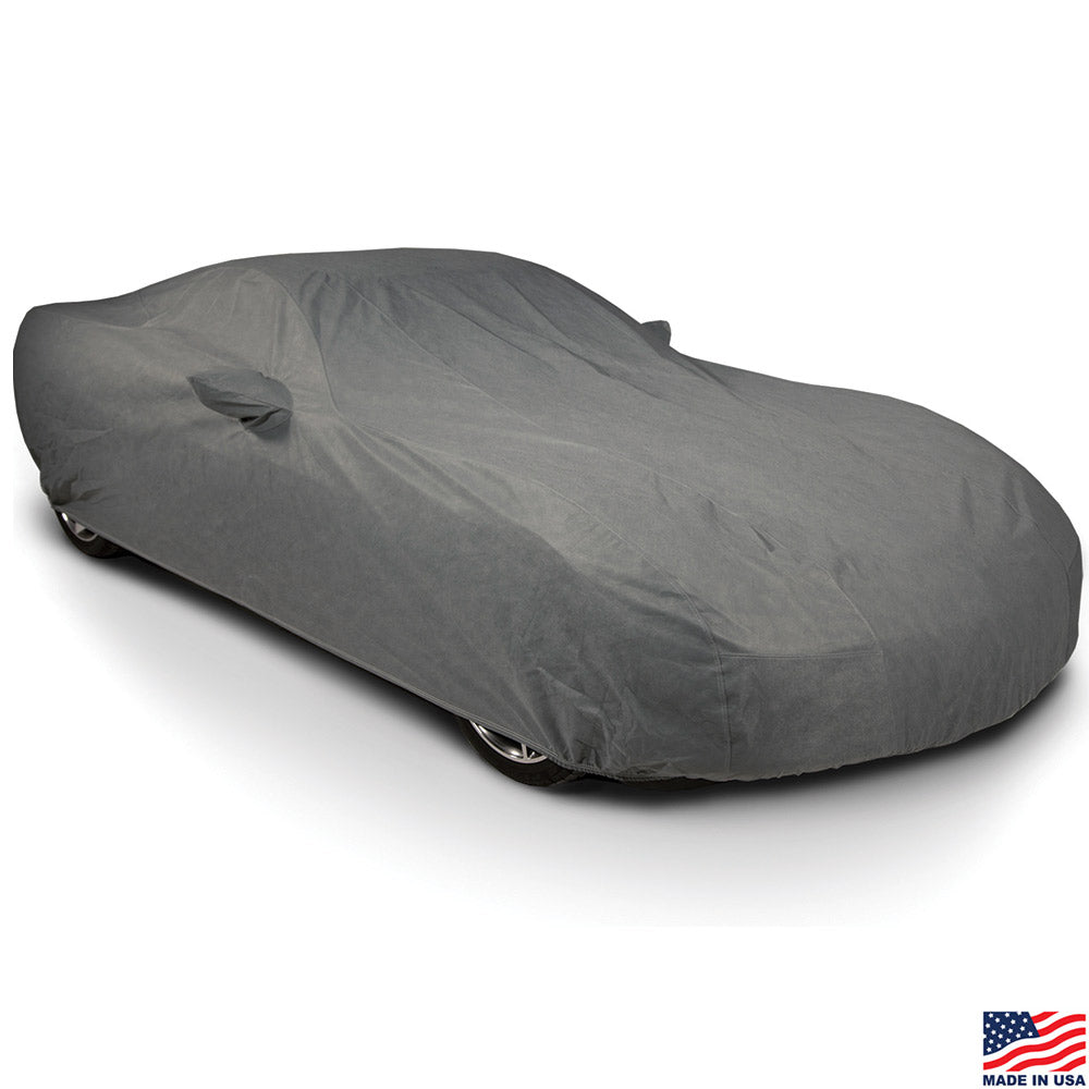 Image of the C4 Corvette Triguard Car Cover shown on a Corvette