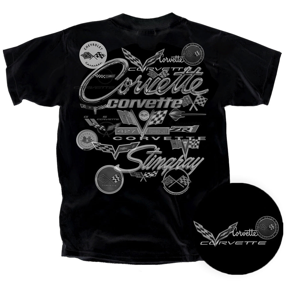 Corvette Emblem Blend Black T-shirt