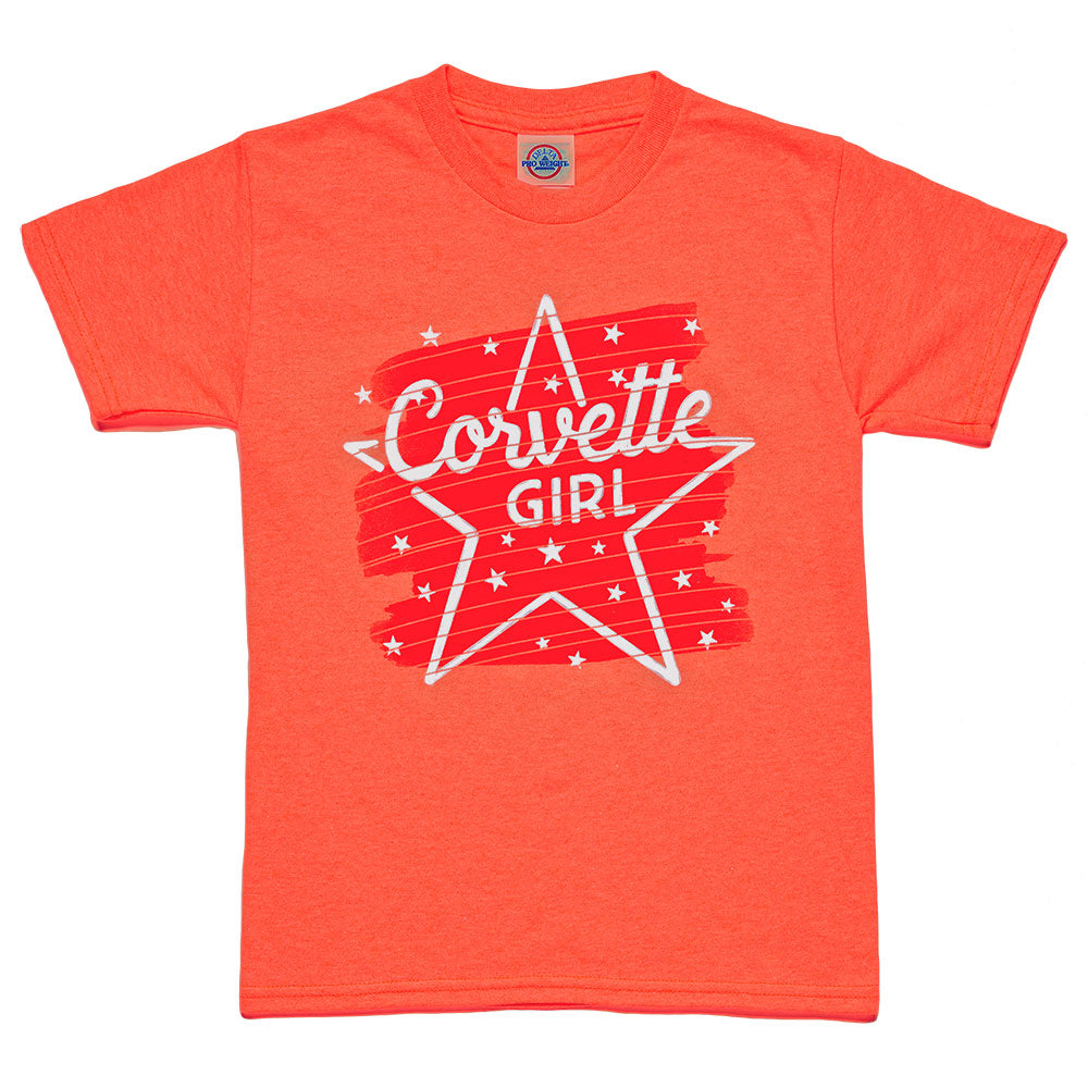 Corvette Girl Starstruck Childrens T-shirt