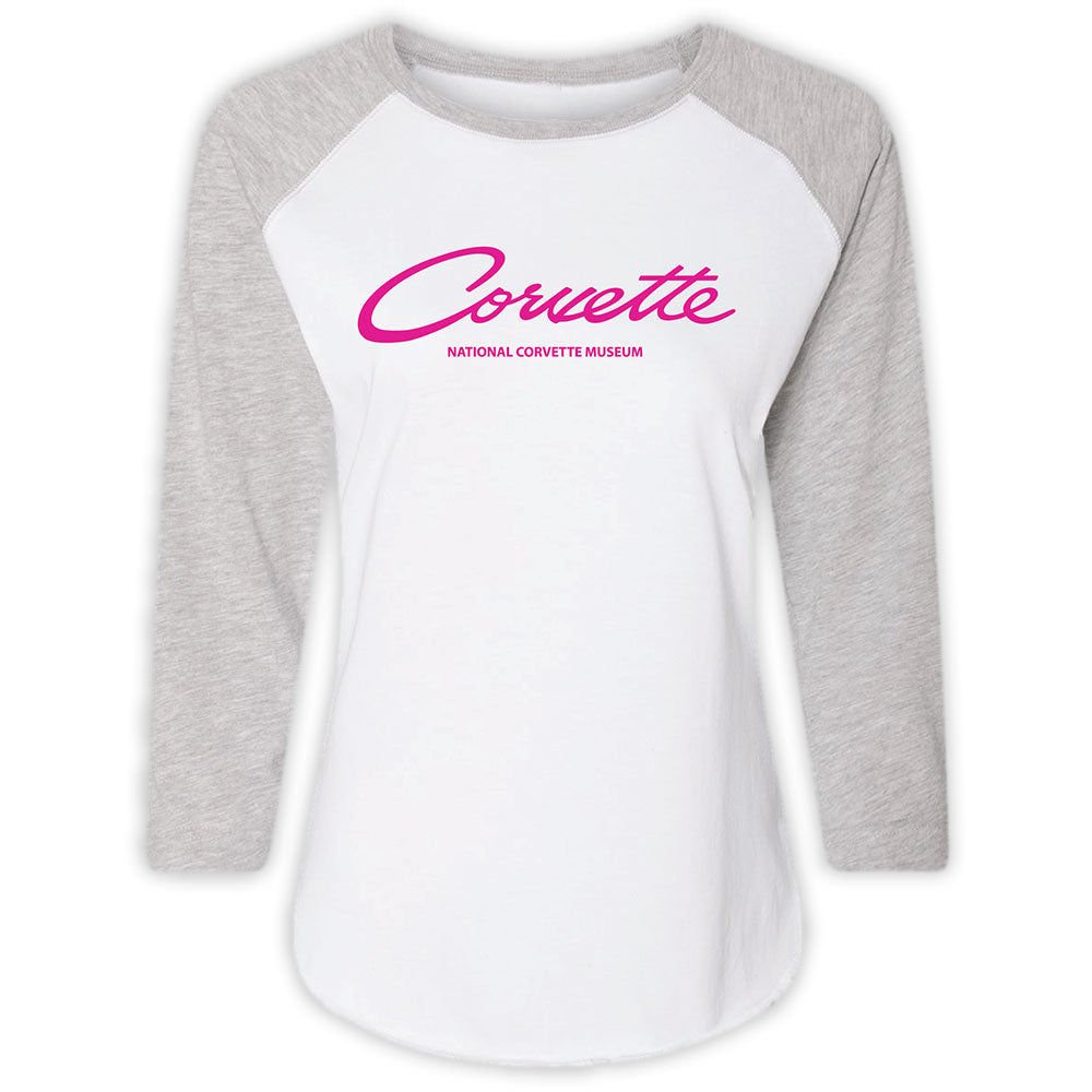 Corvette Ladies Baseball Top