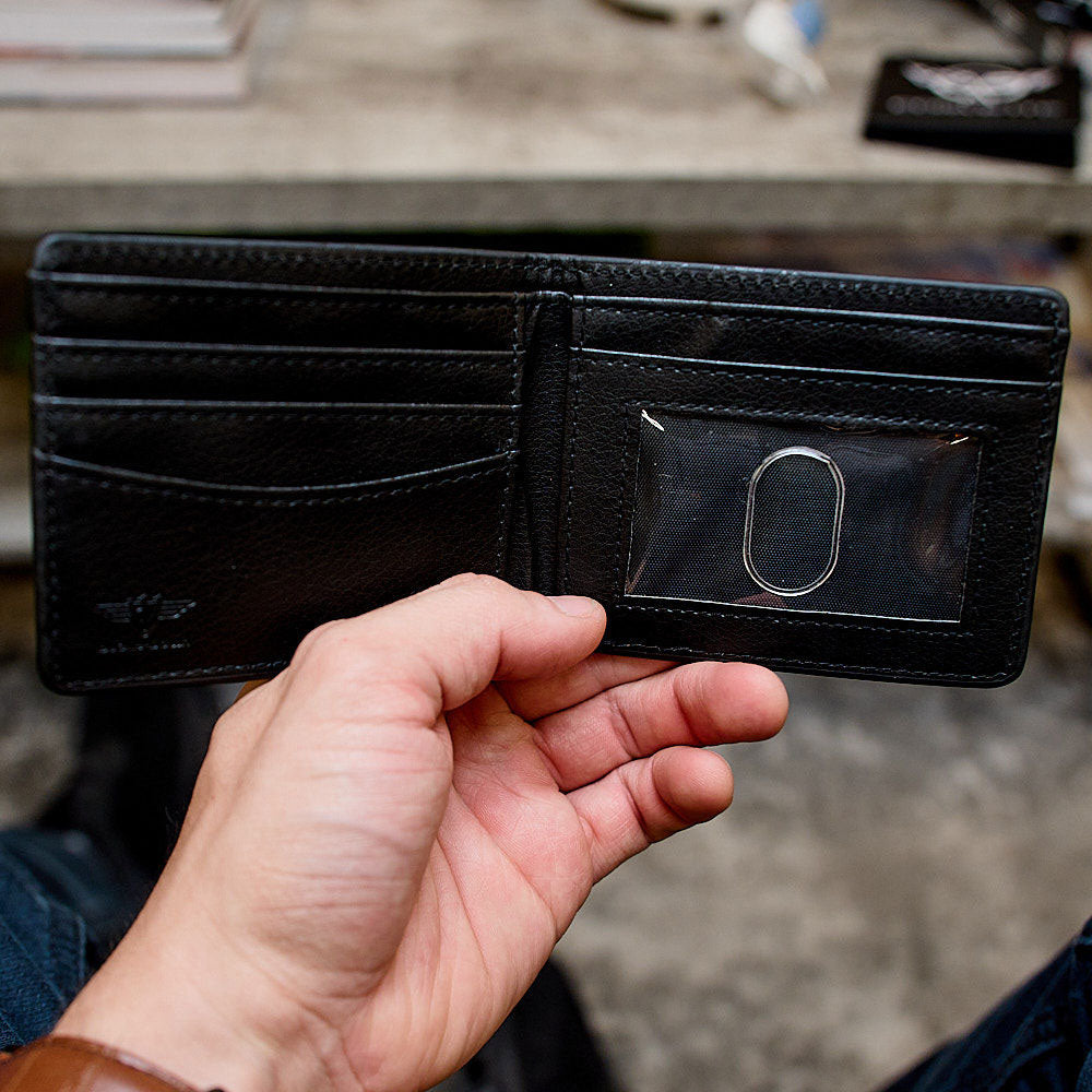 Inside of the C6 Corvette Emblem Bi-Fold Wallet