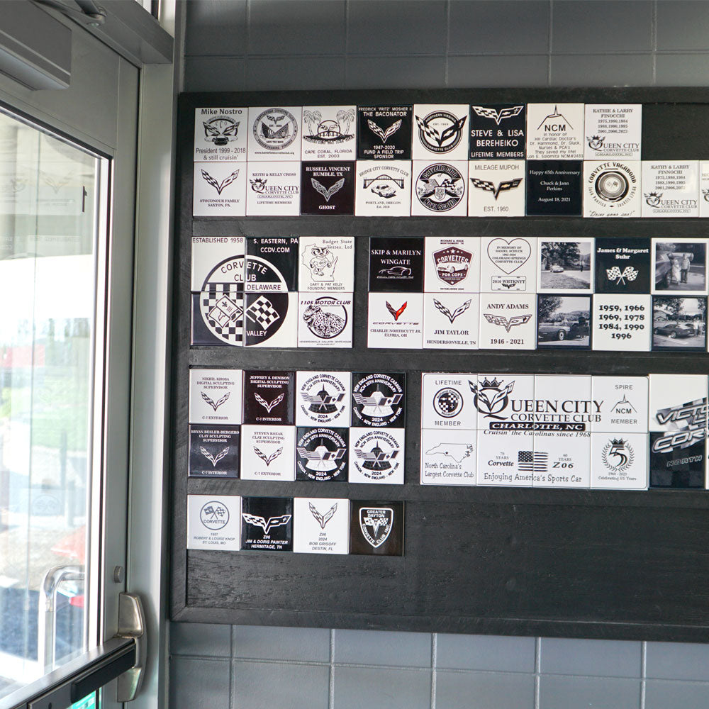 Custom NCM Entryway Tile Grouping shown installed on the wall