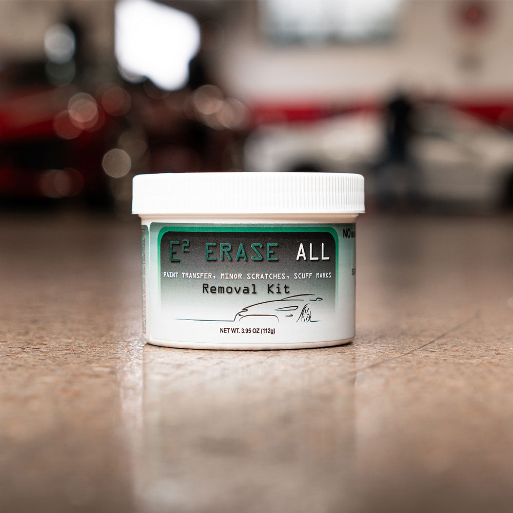 E2 Erase All Removal Kit shown in a garage