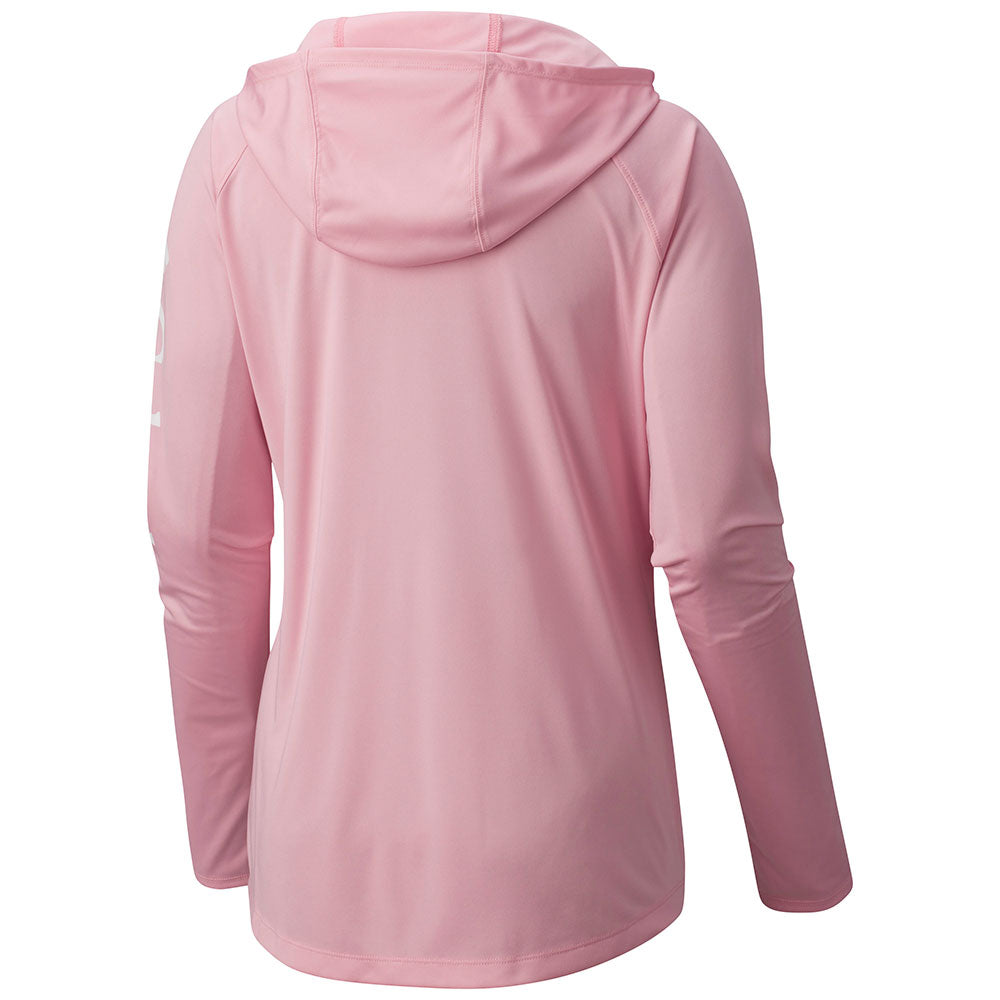 Back of the C8 Stingray Ladies Tidal Pink Hoodie