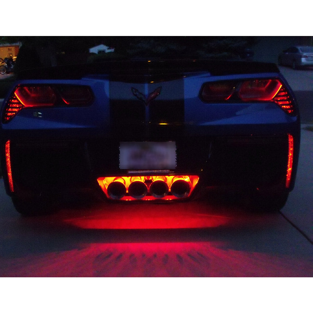 C7 Corvette Rear Fascia LED Lighting Kit in Red