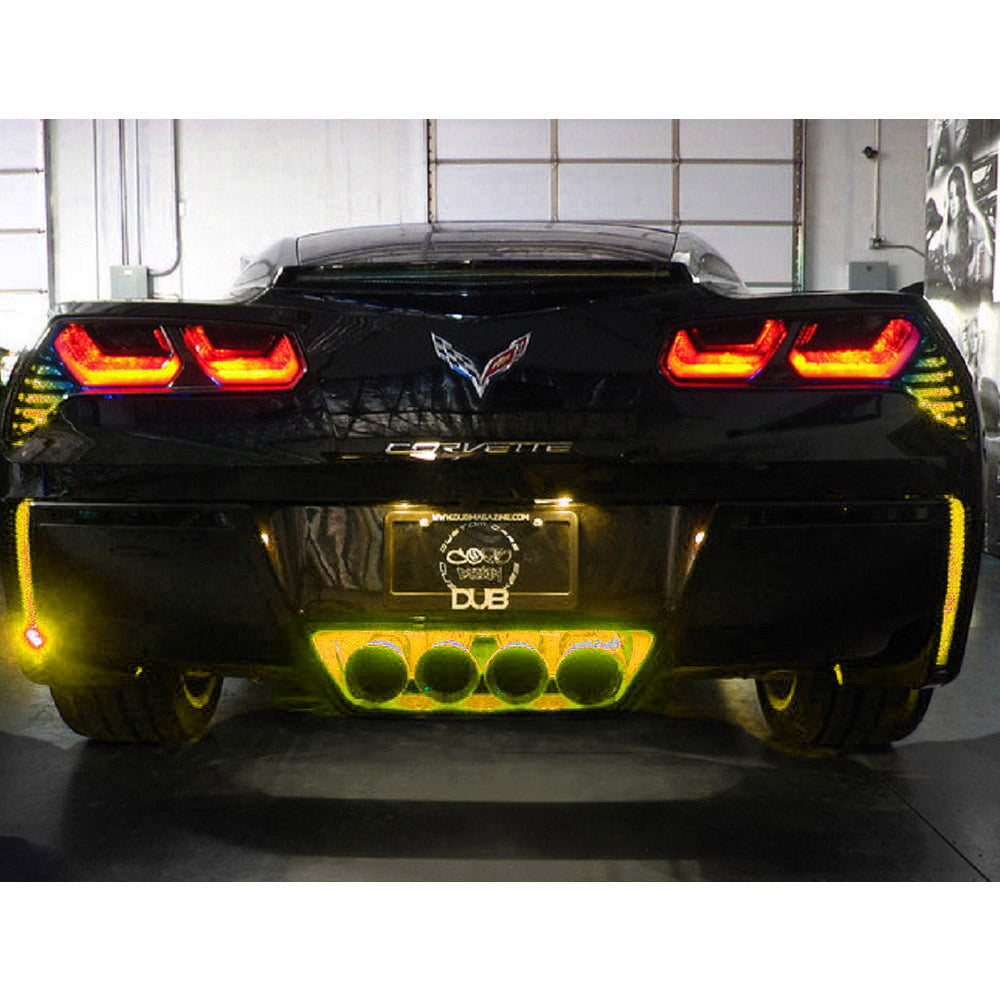 C7 Corvette Rear Fascia LED Lighting Kit in Yellow