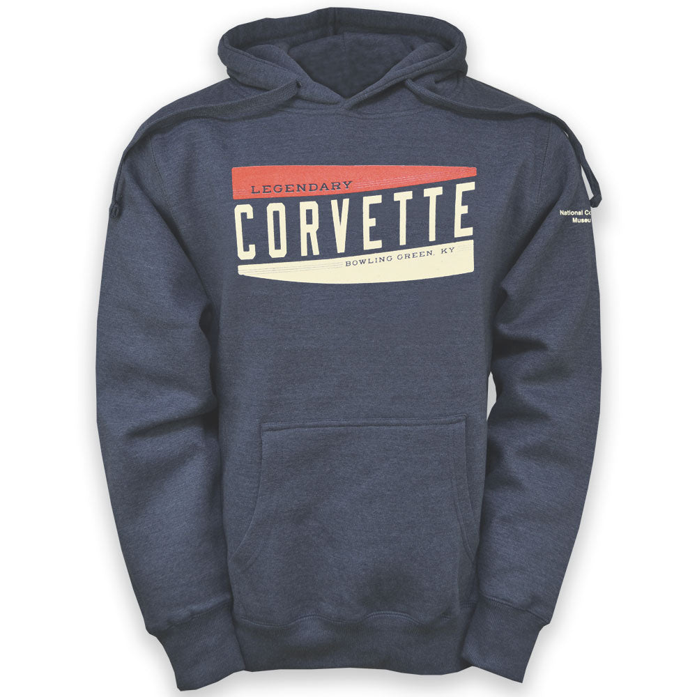 Legendary Corvette Heather Navy Heavyweight Hoodie