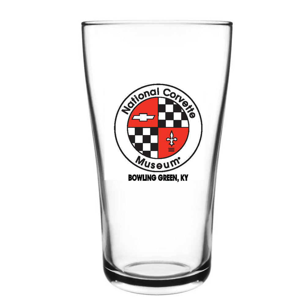 National Corvette Museum Logo Cooler Glass