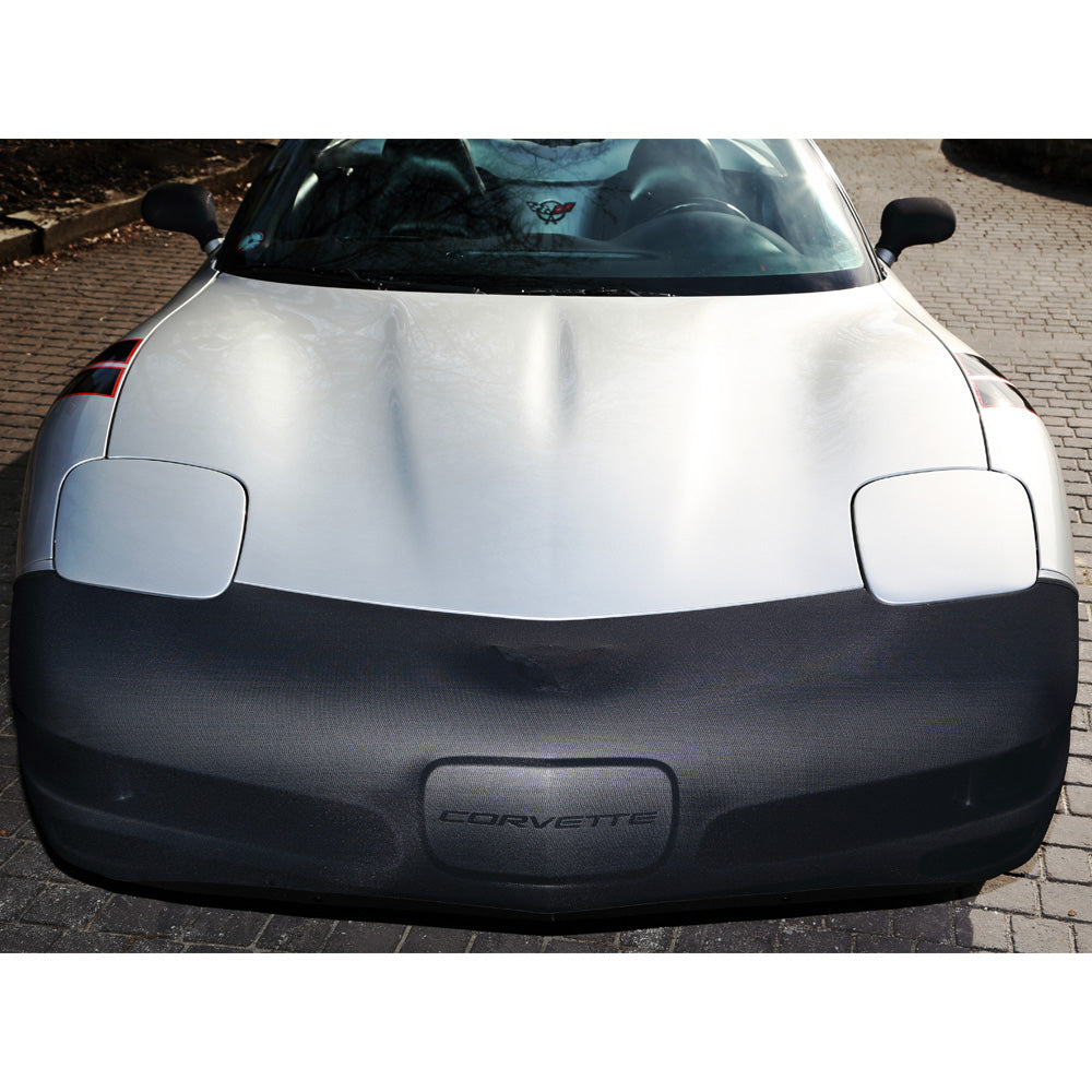 The Novistretch C5 Corvette Front Bumper Mask shown installed on a C5 Corvette