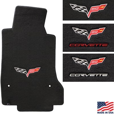 60th Anniversary Corvette In Emblem Floor Mats