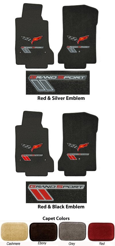 C6 Grand Sport Double Emblem Floor Mats