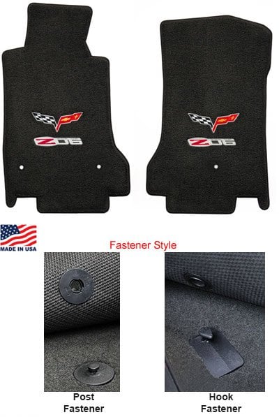C6 Z06 505 HP Double Emblem Floor Mats