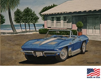 "Harley's Beach House" Giclee print by Dana Forrester
